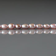 4mm AAAA Freshwater Pearl Beads Rice Shape Pearls Lavender Pink Pearls Baroque 15