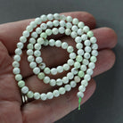4mm Lemon Jade Beads ‚Äì Smooth Round Natural Gemstone 15" Strand