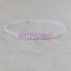 4mm Light Pink Sapphire Beads Rondelle Faceted 1” Natural Gemstone for DIY Jewelry Making Supplies
