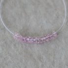 4mm Light Pink Sapphire Beads Rondelle Faceted 1” Natural Gemstone for DIY Jewelry Making Supplies