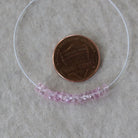 4mm Light Pink Sapphire Beads Rondelle Faceted 1” Natural Gemstone for DIY Jewelry Making Supplies