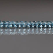 4mm London Blue Topaz Rondelle Beads – Faceted Rondelle Natural Gemstone 6