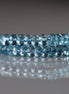 4mm London Blue Topaz Rondelle Beads – Faceted Rondelle Natural Gemstone 6" Strand
