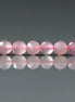 4mm Madagascar Rose Quartz Beads ‚Äì Faceted Round Natural Gemstone 15" Strand