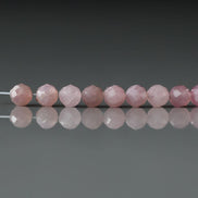 4mm AAA Madagascar Rose Quartz Gemmy Faceted Beads 14 Pcs Genuine Gemstone for Jewelry Making Beading Craft Gift Beads