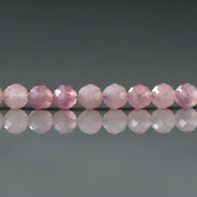 4mm AAA Madagascar Rose Quartz Gemmy Faceted Beads 14 Pcs Genuine Gemstone for Jewelry Making Beading Craft Gift Beads