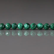 4mm Malachite Beads ‚Äì Faceted Round Natural Gemstone 15