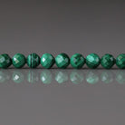 4mm Malachite Beads ‚Äì Faceted Round Natural Gemstone 15" Strand