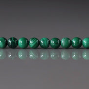 4mm Malachite Beads Smooth 15