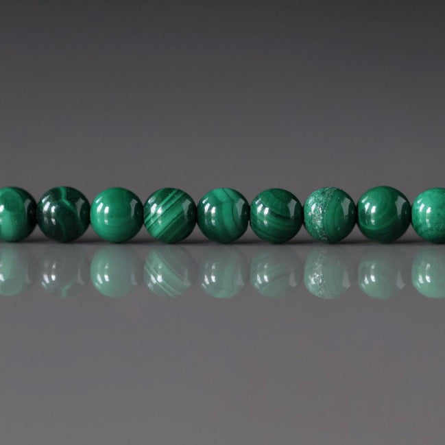 4mm Malachite Beads Smooth 15" Vivid Green Malachite Gemstone Beads for Jewelry Making Beading Gift Crafter