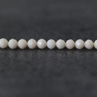 4mm Milky White River Stone Beads Faceted Round Riverstone 15" Natural Gemstone for DIY Jewelry Making Beading Supplies