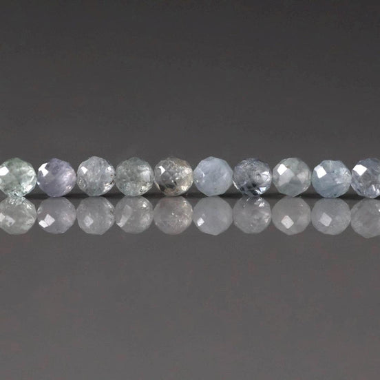 4mm Rare Montana Sapphire Beads Faceted Round 10pcs Raw Genuine Gemstone Beads Jewelry Making Supply September Birthstone