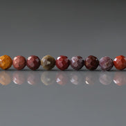 4mm Mookaite Jasper Beads Faceted Genuine Small Earth Tone Jasper Beads 15