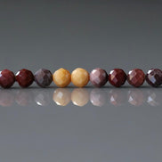 4mm Mookaite Jasper Beads Faceted Genuine Small Earth Tone Jasper Beads 15