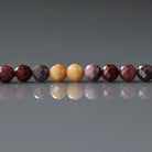 4mm Mookaite Jasper Beads - Faceted Round Natural Gemstone 15" Strand