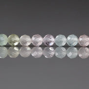 4mm AAA Multi Aquamarine Beads Faceted 15