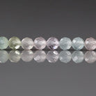 4mm Multi Aquamarine Beads – Faceted Round Natural Gemstone 15" Strand