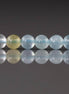 4mm Multi Aquamarine Beads ‚Äì Smooth Round Natural Gemstone 15" Strand