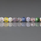 4mm Multi Gemstone Micro Beads - Faceted Round Natural Gemstone 15" Strand