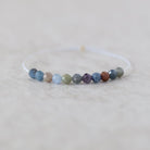 4mm Multi Sapphire Beads – Faceted Round Natural Gemstone - 14 pcs