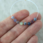 4mm Multi Sapphire Beads - Cube Faceted Natural Gemstone 10 Pcs