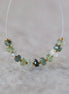 4mm Natural Green Sapphire Beads Faceted Rondelle 12 PCs Gemstones for DIY Jewelry Making