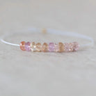 4mm Natural Imperial Topaz Rondelle Beads Faceted Pink Topaz 1” Natural Gemstone Beads for Jewelry Making Earrings