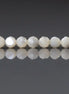 4mm Natural Mother of Pearl Beads - Faceted Round Natural Gemstone 15" Strand