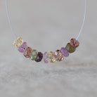 4mm Natural Multi Sapphire Beads Faceted Rondelle 1” Colorful Sapphire Gemstone for DIY Jewelry Making