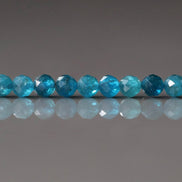 4mm Neon Apatite Beads – Faceted Round Natural Gemstone 15