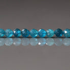 4mm Neon Apatite Beads – Faceted Round Natural Gemstone 15" Strand