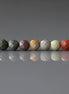 4mm Ocean Jasper Beads - Faceted Round Natural Gemstone 15" Strand