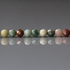 4mm Ocean Jasper Beads - Faceted Round Natural Gemstone 15" Strand