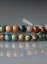4mm Ocean Jasper Beads - Smooth Round Natural Gemstone 15" Strand