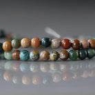 4mm Ocean Jasper Beads - Smooth Round Natural Gemstone 15" Strand