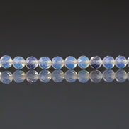 4mm Opalite Faceted Beads White Crystal Beads October birthstone Beads 15