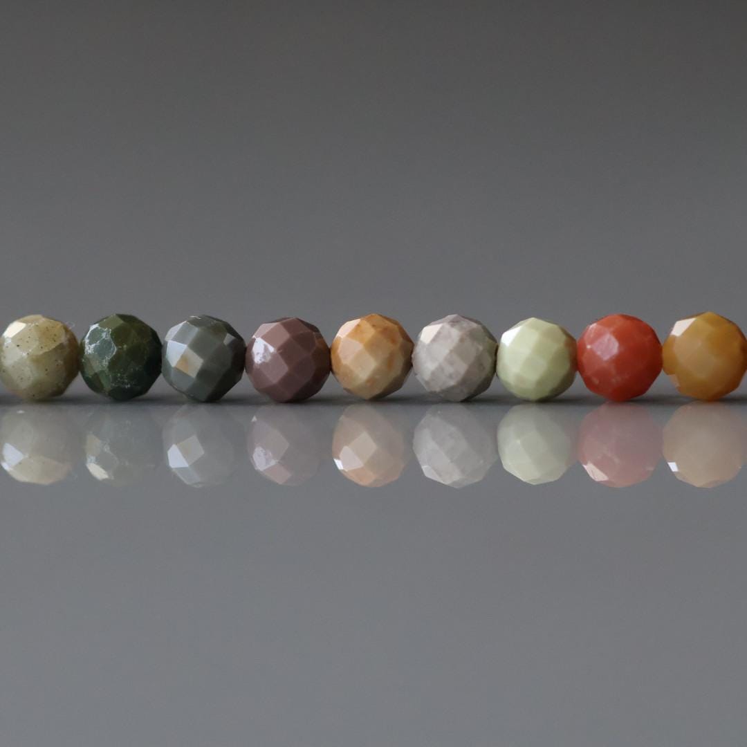 4mm Ocean Jasper Beads Genuine Fancy Jasper Colorful Beads 15" Gemstone Beads for Jewelry Making Gift for Crafters DIY Jewelry Making