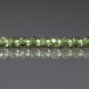 4mm AAA Peridot Beads Faceted Round 15