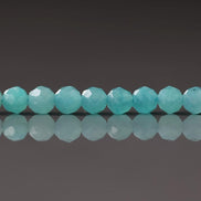 4mm Peruvian Amazonite Beads ‚Äì Faceted Round Natural Gemstone 15
