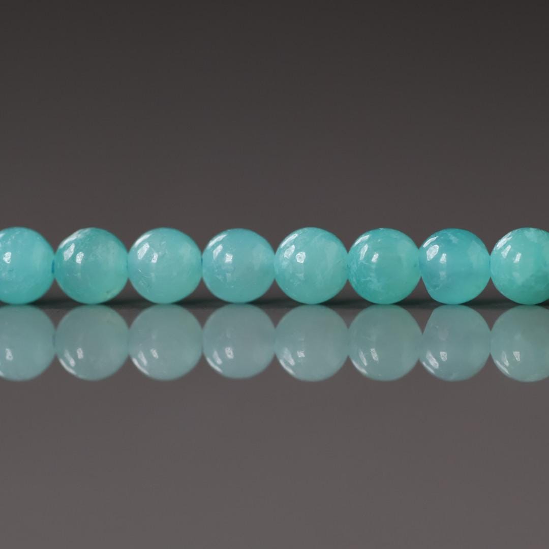 4mm Peruvian Amazonite Beads ‚Äì Smooth Round Natural Gemstone 15" Strand