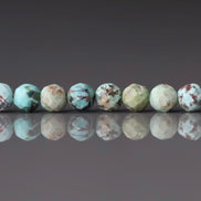 4mm Peruvian Turquoise Faceted Beads 15