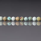 4mm Peruvian Turquoise Beads ‚Äì Faceted Round Natural Gemstone 15" Strand