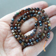 4mm Pietersite Faceted Beads Round Genuine Beads 15