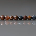 4mm Pietersite Beads - Faceted Round Natural Gemstone 15" Strand