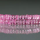4mm Pink Topaz Beads – Faceted Rondelle Natural Gemstone 6" Strand