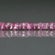 4mm Pink Topaz Beads – Faceted Rondelle Natural Gemstone 6
