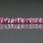 4mm Pink Topaz Beads – Faceted Rondelle Natural Gemstone 6" Strand
