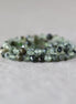 4mm Prehnite, Epidote, and Black Tourmaline Faceted Round Beads 15"