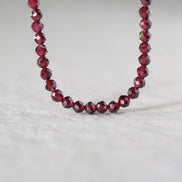 4mm Pyrope Garnet Beads – Faceted Round Natural Gemstone 15