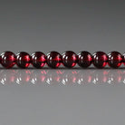 4mm Pyrope Garnet Beads – Smooth Round Natural Gemstone 15" Strand